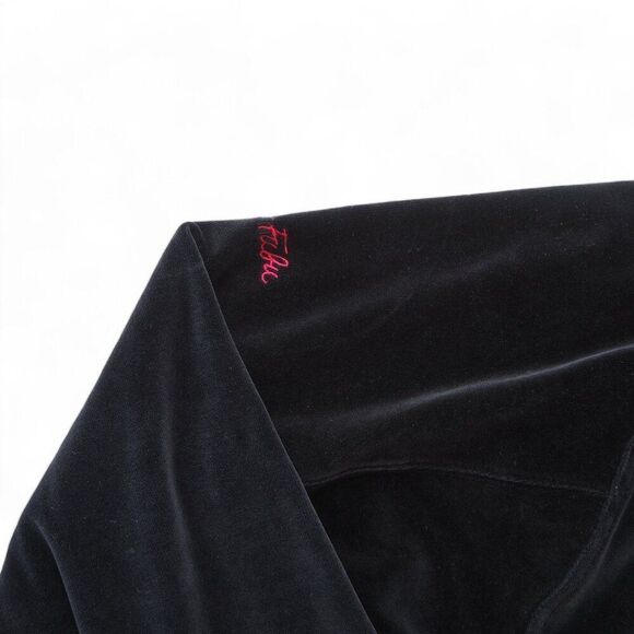 Platinum FUBU x Harlem Globetrotters Velour Velvet Vintage Zip-up Jacket Men's L - Picture 8 of 8